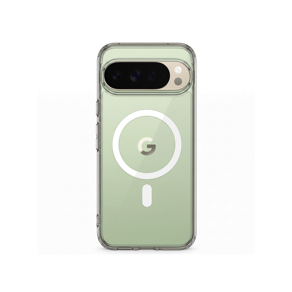 Étui transparent MOVY Clear compatible MagSafe pour Google Pixel 10 Pro, vue arrière