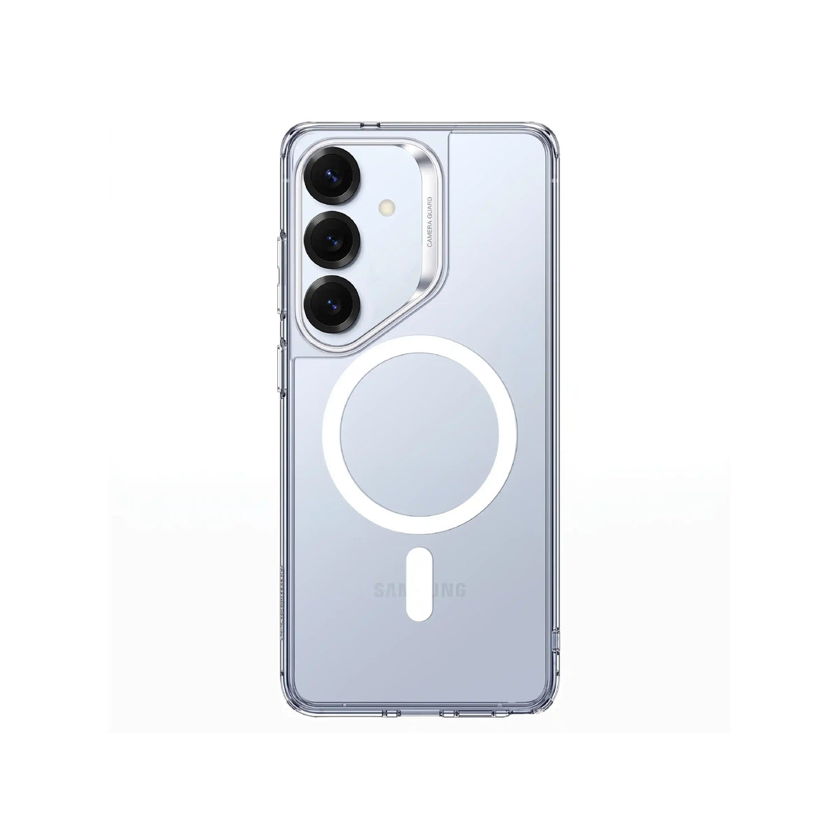 Étui transparent MOVY Clear compatible MagSafe pour Samsung Galaxy S25, S24, vue arrière
