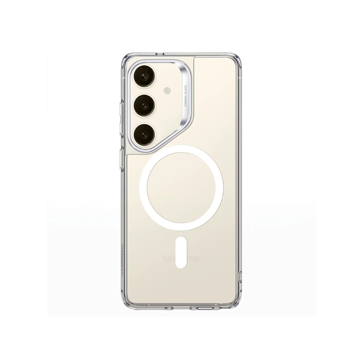 Étui transparent MOVY Clear compatible MagSafe pour Samsung Galaxy S23+, vue arrière