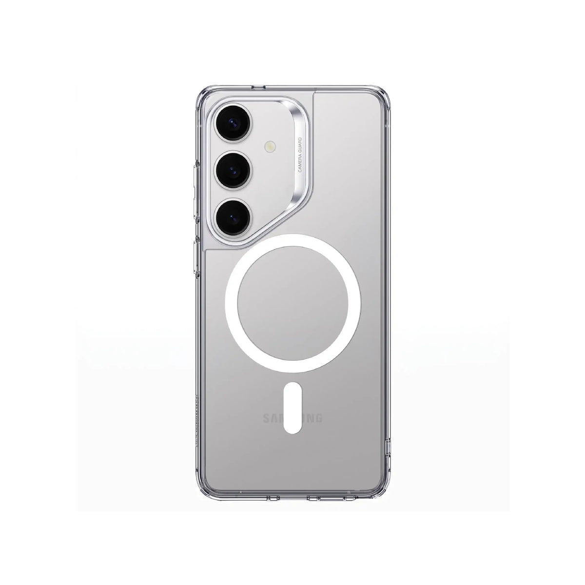 MOVY Clear MagSafe-compatible clear case for Samsung Galaxy S24+, rear view
