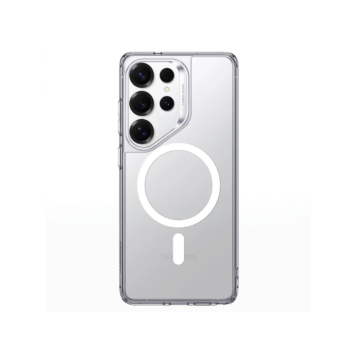 Étui transparent MOVY Clear compatible MagSafe pour Samsung Galaxy S25 Ultra, vue arrière