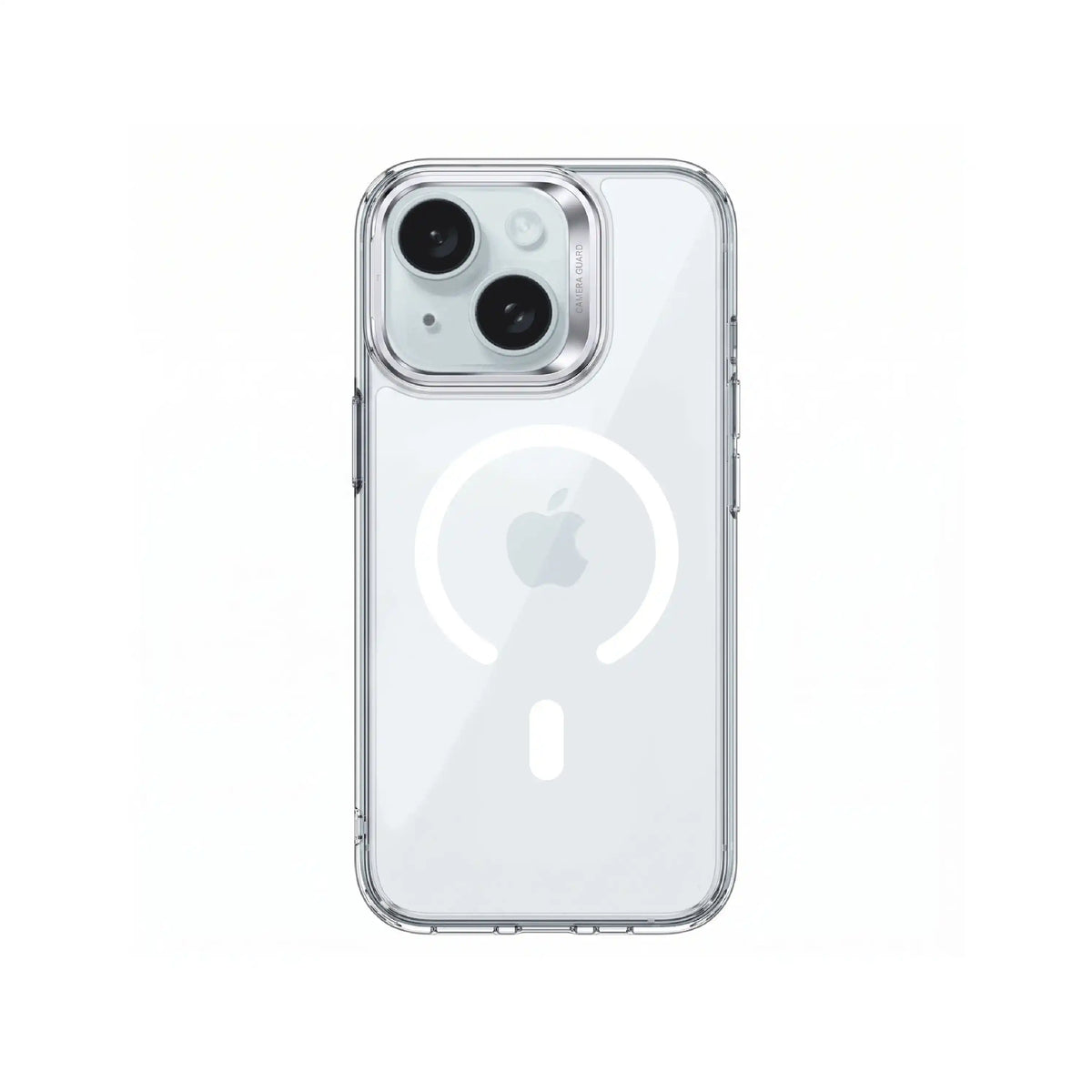 Étui transparent MOVY Clear compatible MagSafe pour iPhone 15, vue arrière