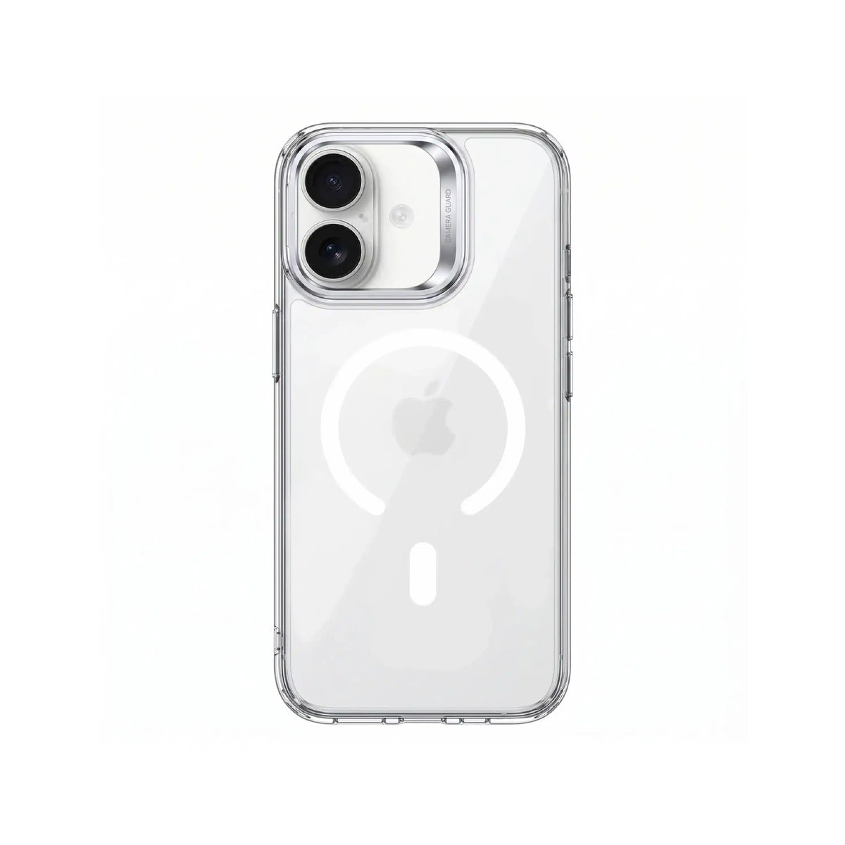 Étui transparent MOVY Clear compatible MagSafe pour iPhone 16, vue arrière