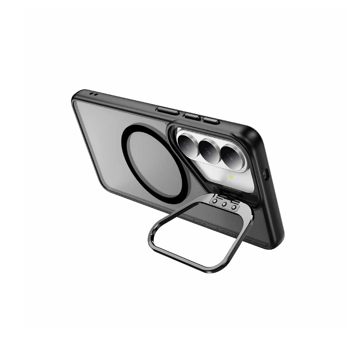 Étui MOVY Matte compatible MagSafe pour Samsung Galaxy S22, support intégré déployé en mode paysage