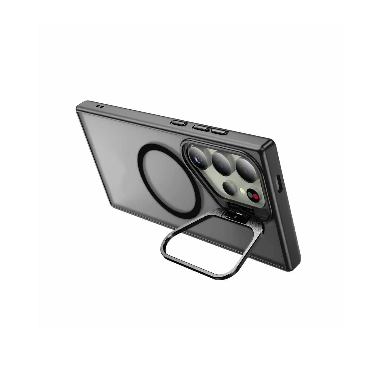 Étui MOVY Matte compatible MagSafe pour Samsung Galaxy S24 Ultra, support intégré déployé en mode paysage