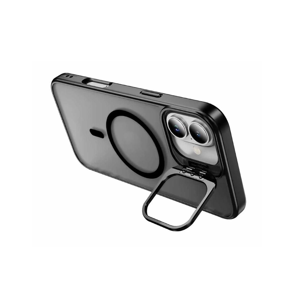 Étui MOVY Matte compatible MagSafe pour iPhone 12, support intégré déployé en mode paysage