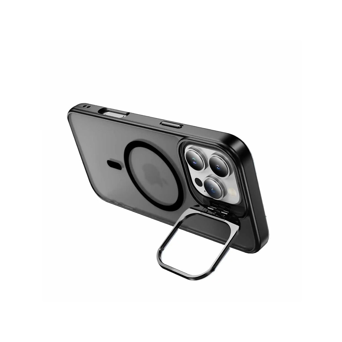 Étui MOVY Matte compatible MagSafe pour iPhone 14 Pro Max, support intégré déployé en mode paysage