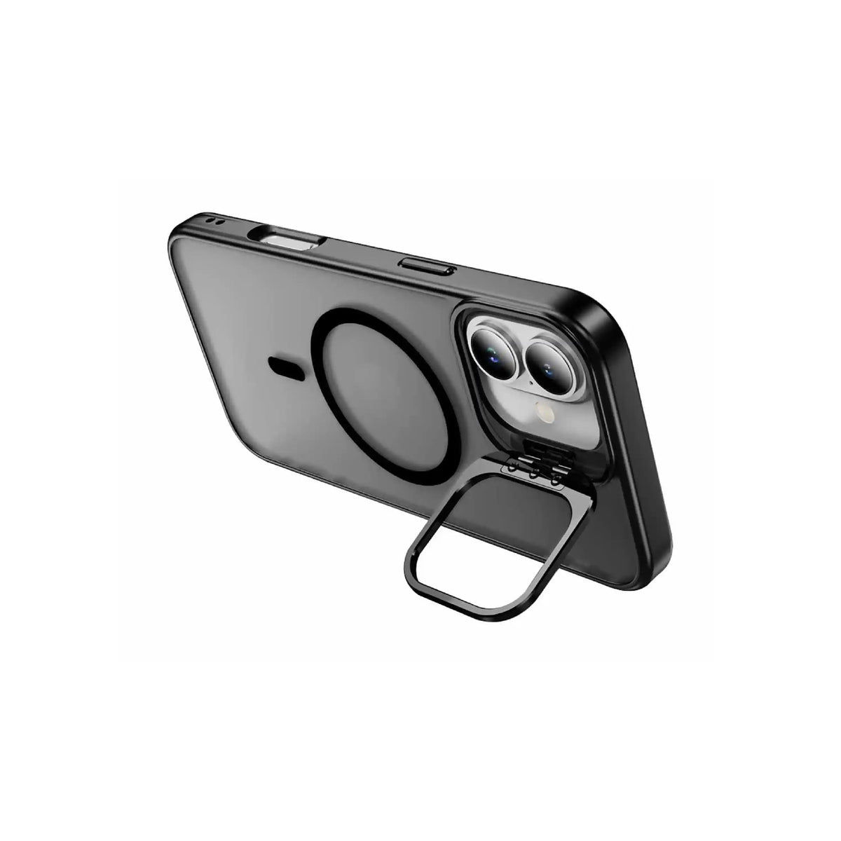 Étui MOVY Matte compatible MagSafe pour iPhone 17, support intégré déployé en mode paysage