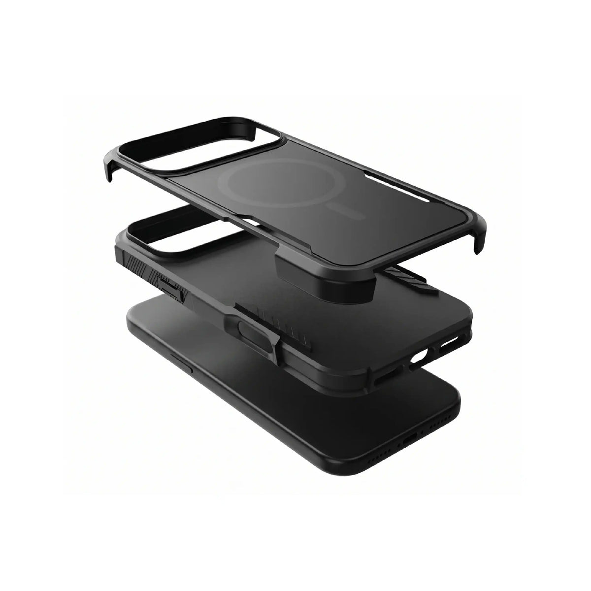 Étui MOVY Rugged compatible MagSafe pour iPhone 18 Pro Max / 17 Pro Max, support intégré déployé en mode paysage