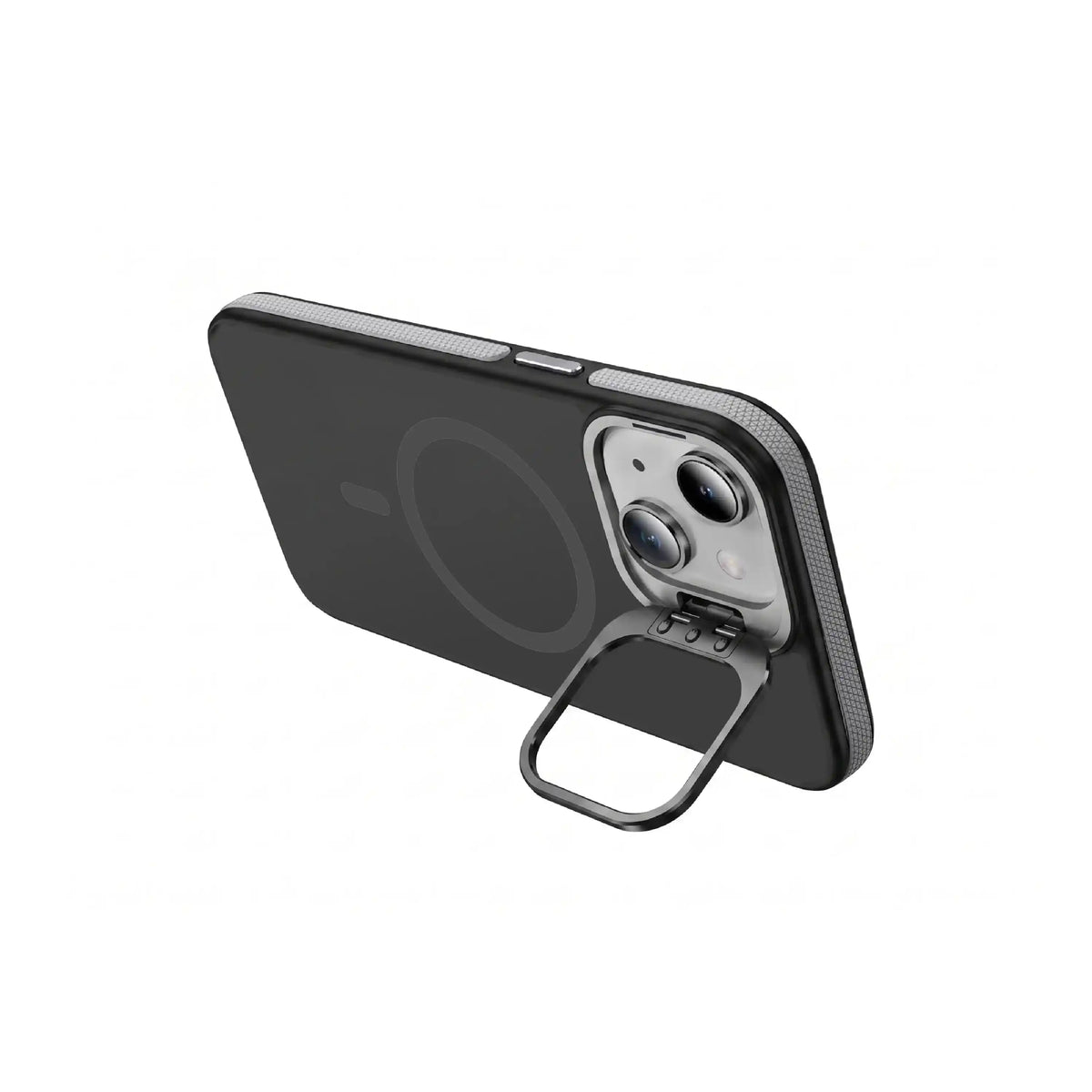 Étui MOVY Matte Pro compatible MagSafe pour iPhone 11, XR, support intégré déployé en mode paysage