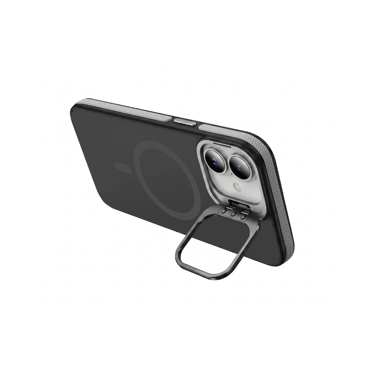 Étui MOVY Matte Pro compatible MagSafe pour iPhone 16, support intégré déployé en mode paysage