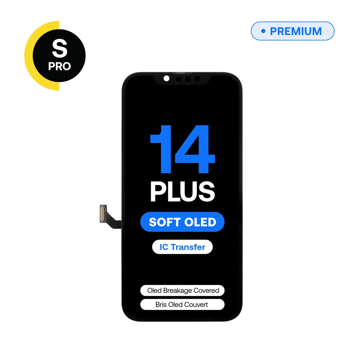 Écran de remplacement OLED souple S-Pro pour iPhone 14 Plus