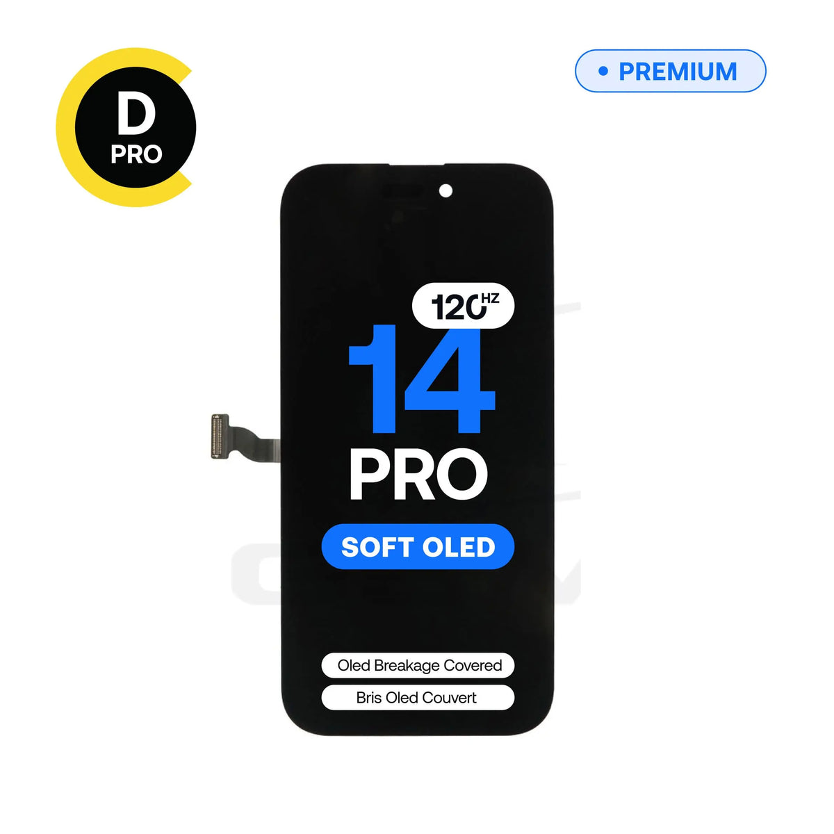 Écran de remplacement OLED souple Diagnostic 120 Hz D-Pro pour iPhone 14 Pro