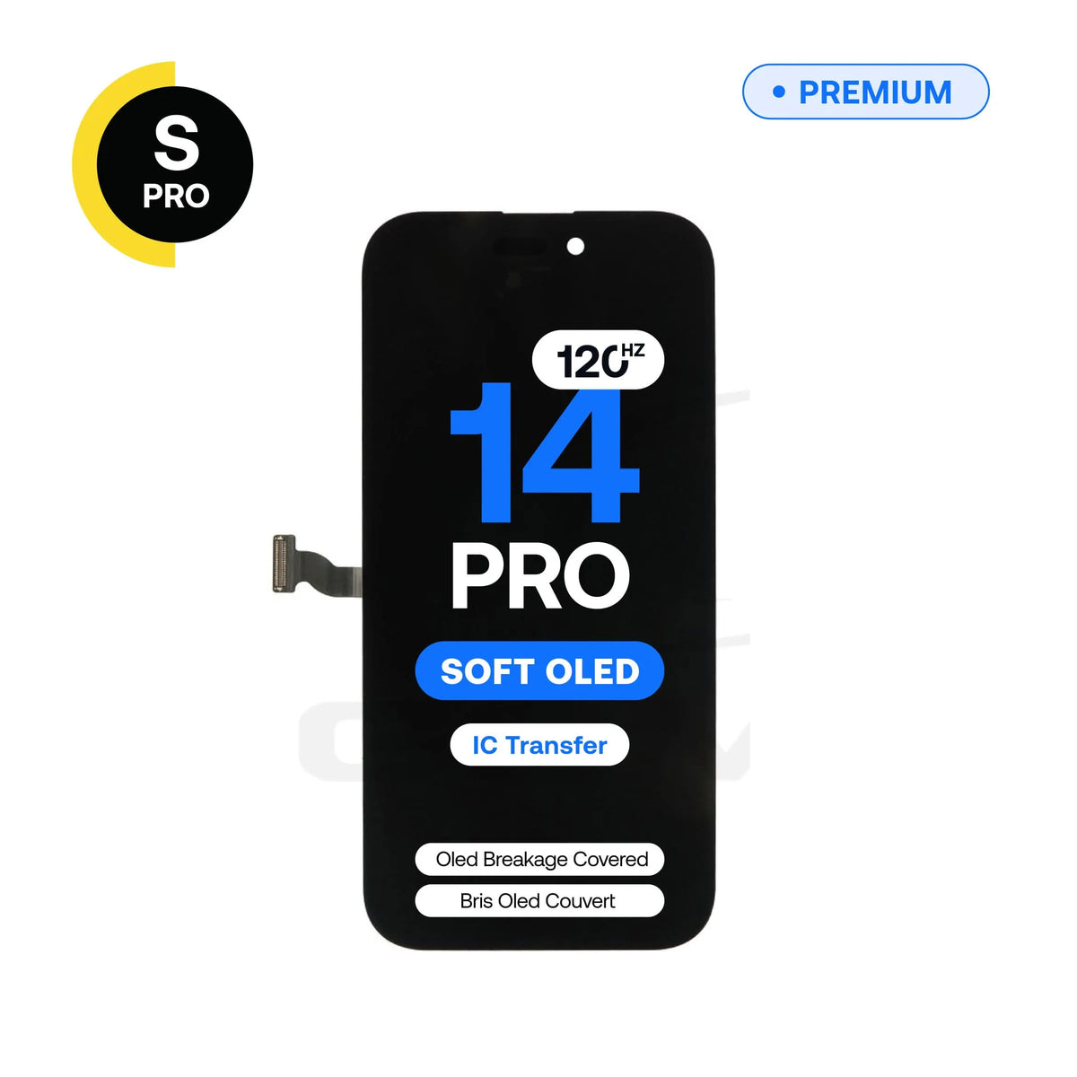 120Hz Soft OLED replacement screen, S-Pro, for iPhone 14 Pro