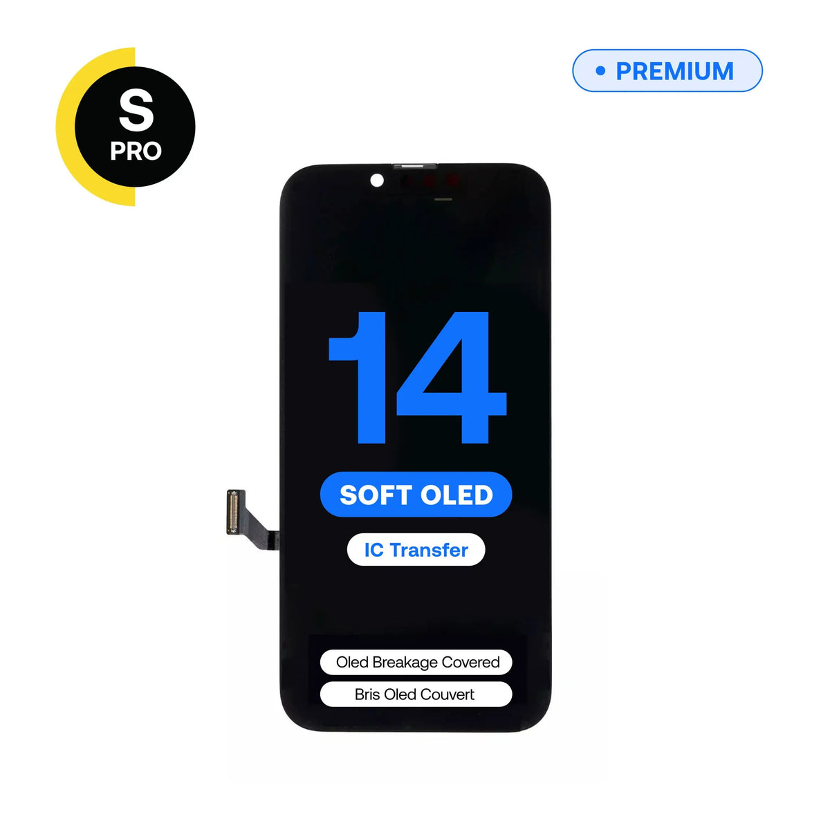 Écran de remplacement OLED souple S-Pro pour iPhone 14