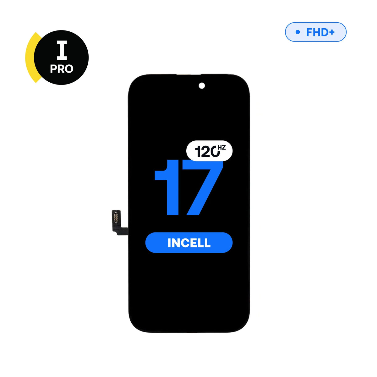 FHD+ 120Hz InCell LCD replacement screen, I-Pro, for iPhone 17