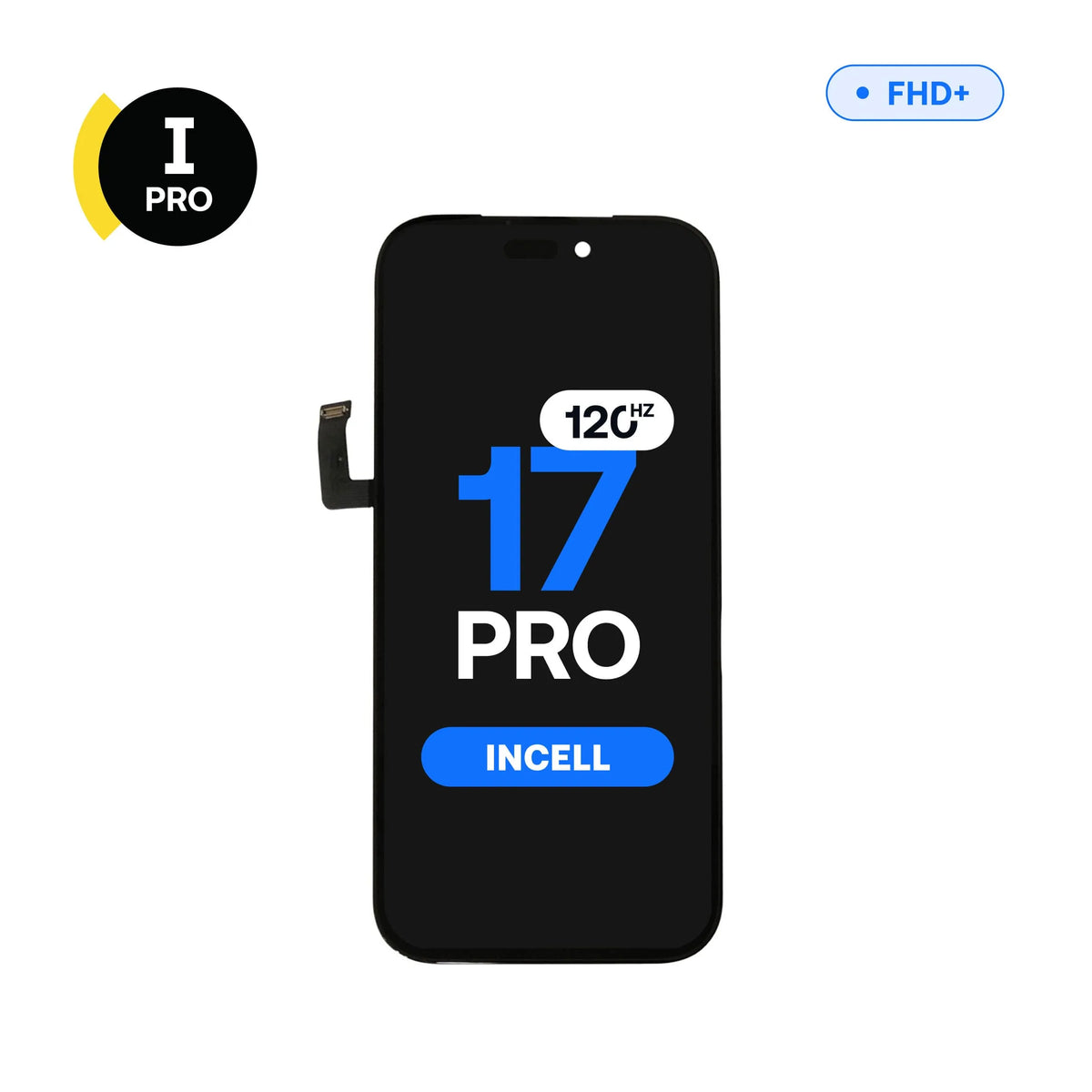 FHD+ 120Hz InCell LCD replacement screen, I-Pro, for iPhone 17 Pro